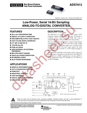 ADS7813P datasheet  